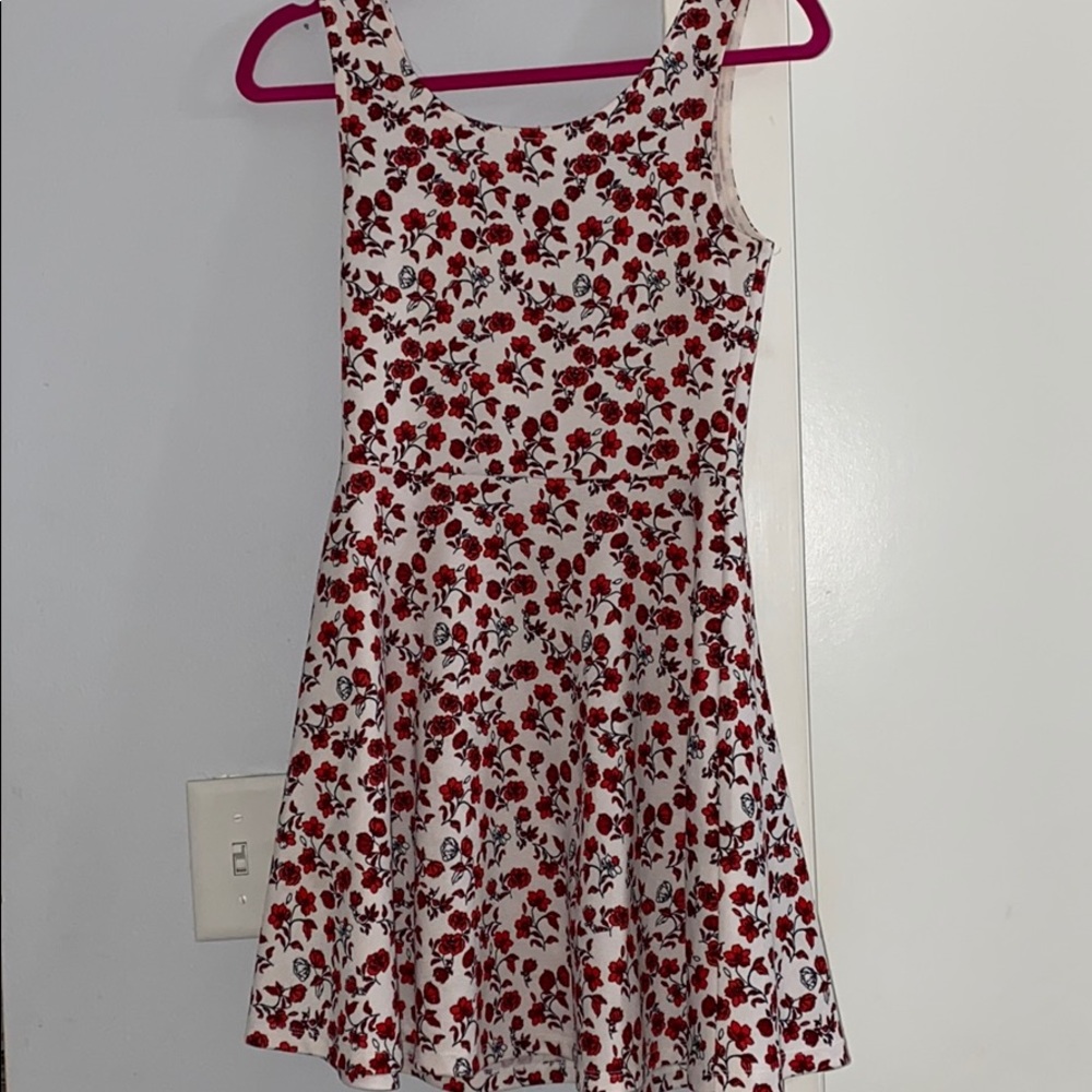 H and m divided  roses dress